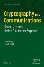 Cryptography and Communications 3-4/2012