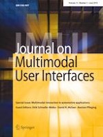 Journal on Multimodal User Interfaces 2/2019