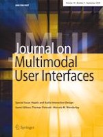Journal on Multimodal User Interfaces 3/2020