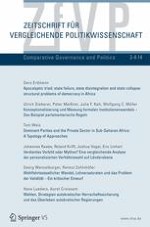 Zeitschrift für Vergleichende Politikwissenschaft 3-4/2014