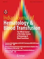 Indian Journal of Hematology and Blood Transfusion 3/2019