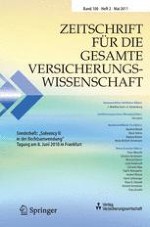 Zeitschrift für die gesamte Versicherungswissenschaft 2/2011