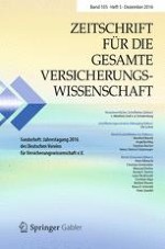 Zeitschrift für die gesamte Versicherungswissenschaft 5/2016