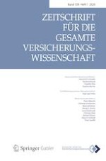 Zeitschrift für die gesamte Versicherungswissenschaft 1/2020