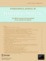 International Journal of Behavioral Medicine 3/2011