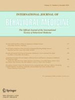 International Journal of Behavioral Medicine 6/2014