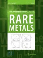 Rare Metals 10/2016