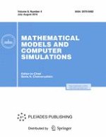 Mathematical Models and Computer Simulations 4/2016