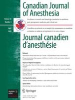 Canadian Journal of Anesthesia/Journal canadien d'anesthésie 4/2009