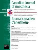 Canadian Journal of Anesthesia/Journal canadien d'anesthésie 8/2009