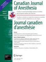 Canadian Journal of Anesthesia/Journal canadien d'anesthésie 1/2010