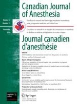 Canadian Journal of Anesthesia/Journal canadien d'anesthésie 11/2010