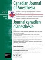 Canadian Journal of Anesthesia/Journal canadien d'anesthésie 12/2010