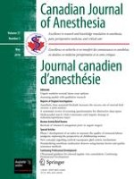 Canadian Journal of Anesthesia/Journal canadien d'anesthésie 5/2010