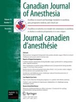 Canadian Journal of Anesthesia/Journal canadien d'anesthésie 11/2011