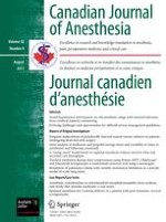 Canadian Journal of Anesthesia/Journal canadien d'anesthésie 8/2011