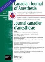 Canadian Journal of Anesthesia/Journal canadien d'anesthésie 2/2012