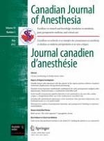 Canadian Journal of Anesthesia/Journal canadien d'anesthésie 5/2012