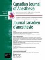 Canadian Journal of Anesthesia/Journal canadien d'anesthésie 6/2012