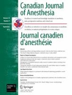 Canadian Journal of Anesthesia/Journal canadien d'anesthésie 9/2012