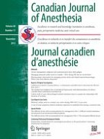 Canadian Journal of Anesthesia/Journal canadien d'anesthésie 11/2013