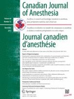 Canadian Journal of Anesthesia/Journal canadien d'anesthésie 12/2013