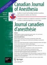 Canadian Journal of Anesthesia/Journal canadien d'anesthésie 2/2013