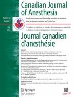Canadian Journal of Anesthesia/Journal canadien d'anesthésie 5/2015