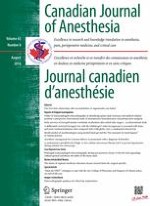 Canadian Journal of Anesthesia/Journal canadien d'anesthésie 8/2016