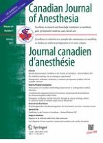 Canadian Journal of Anesthesia/Journal canadien d'anesthésie 1/2017