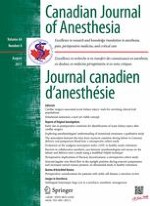 Canadian Journal of Anesthesia/Journal canadien d'anesthésie 8/2017