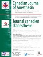 Canadian Journal of Anesthesia/Journal canadien d'anesthésie 1/2018