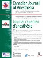 Canadian Journal of Anesthesia/Journal canadien d'anesthésie 11/2018