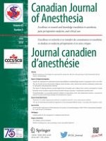 Canadian Journal of Anesthesia/Journal canadien d'anesthésie 6/2018