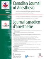 Canadian Journal of Anesthesia/Journal canadien d'anesthésie 8/2019