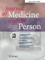 Journal of Medicine and the Person 1/2009
