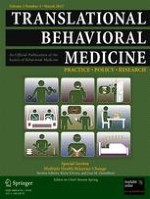 Translational Behavioral Medicine 1/2013