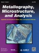 Metallography, Microstructure, and Analysis 3/2016