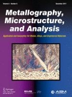 Metallography, Microstructure, and Analysis 6/2017