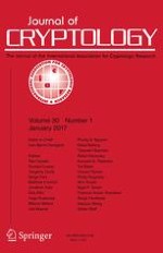 Journal of Cryptology 1/2017