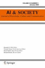 AI & SOCIETY 1/2009
