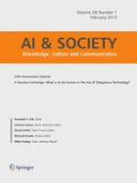 AI & SOCIETY 1/2013
