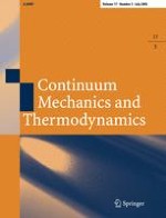 Continuum Mechanics and Thermodynamics 3/2005