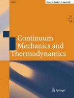 Continuum Mechanics and Thermodynamics 1-2/2006