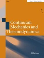 Continuum Mechanics and Thermodynamics 3/2009