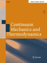 Continuum Mechanics and Thermodynamics 2/2011