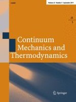Continuum Mechanics and Thermodynamics 5/2011