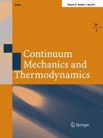 Continuum Mechanics and Thermodynamics 3/2012
