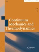 Continuum Mechanics and Thermodynamics 6/2013