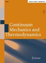 Continuum Mechanics and Thermodynamics 5/2014